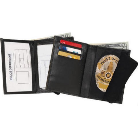 Strong Leather 79520-3462 Black Hidden Badge Wallet-Dress Cutout 346 