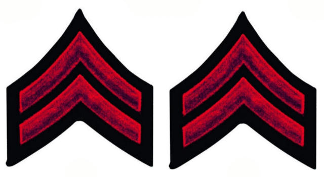Uniform Rank Insignia - Red on Black - 20% Off