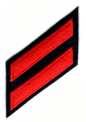 2 Sheriff Police Uniform Service Stripes Hash Marks 1-5 Stripes Gold Brown 4C4