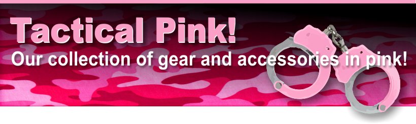 Police equipment and accessoriues in pink!